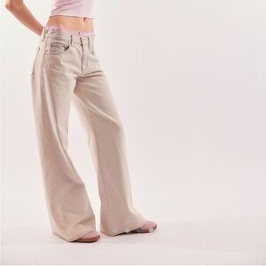 BNWT Agolde Clara low rise baggy flare wide leg jeans sz 27